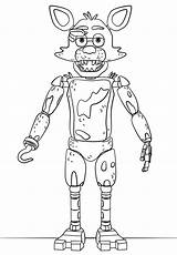 Fnaf All Animatronics  Free Coloring Pages sketch template