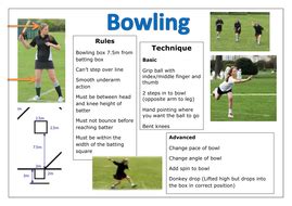 Rounders' Bowling Task card & Peer Feedback by beckamanley - Teaching Resources - Tes