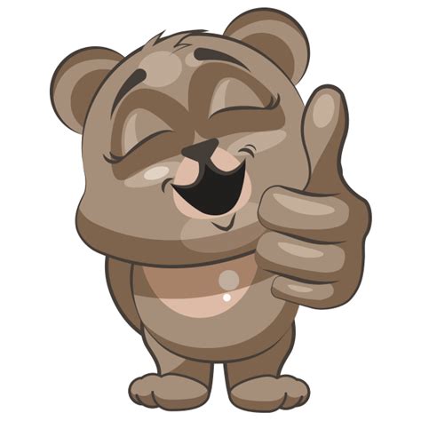 Cuddlebug Teddy Bear Emoji -Stickers by Sumair Jawaid