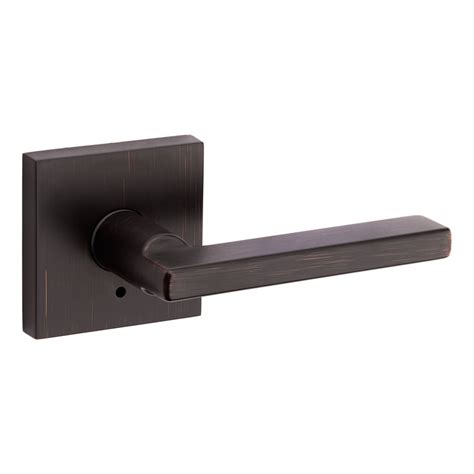 Kwikset Halifax Venetian Bronze Universal Privacy Door Handle at Lowes.com