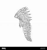 Coloring Pages Indian Feathers sketch template