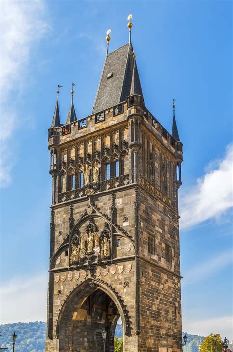 The Old Town Bridge Tower, Prague Stock Photo - Image of history ...