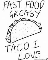 Taco Bell Coloring Pages  Free Printable sketch template