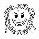 Outline Sketch Chain Linking A Faces Coloring Page Drawing Vector PNG  sketch template