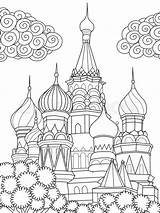 St Basil Cathedral Coloring Pages Sketch Page sketch template