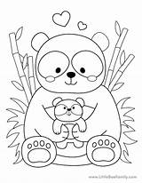 Coloring Pages For Kids Panda sketch template