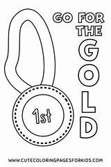 Gold Medal Coloring Page Free Printable PDF In 2024  Olympische sketch template