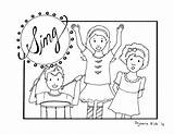 Children Singing Coloring Page At GetColoringscom  Free Printable sketch template
