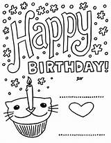 Happy Birthday Coloring Pages – Printable FREE sketch template