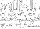 Bigfoot Coloring Pages  Free Printable For Kids sketch template