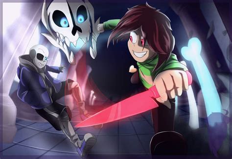 Sans vs Chara | Undertale Amino