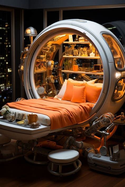 Pin by Ray in Paradise on Future | Futuristic home, Spaceship interior, Futuristic bedroom