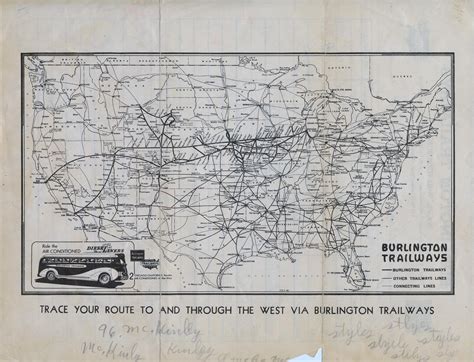 Burlington Trailways Bus Routes - 1940 : r/MapPorn