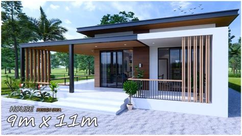 Modern House | Single storey House 9m x 11m (2 Bedroom) | Modern ...