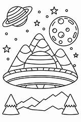Premium Vector  Printable Outer Space Coloring Sheets For Kids sketch template