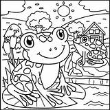 Leap Day Coloring Page  Year Sheet Frog 2024 sketch template