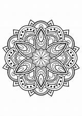 Complex Mandala Coloring Pages Printable sketch template