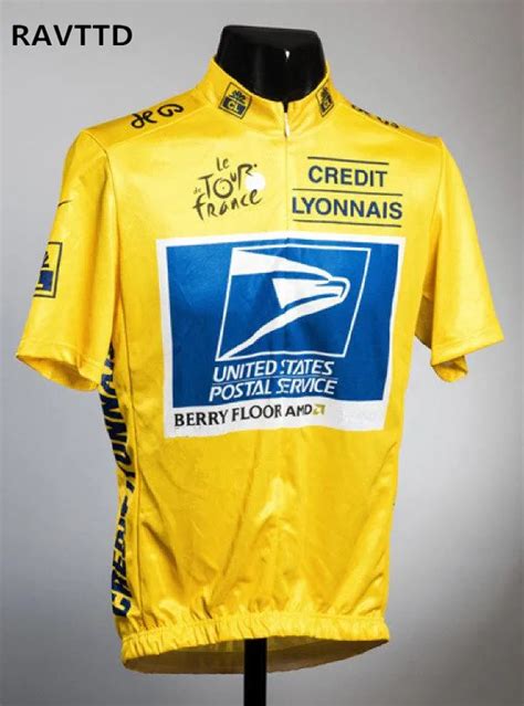 Tour DE France Yellow Post Jersey Cycling Jersey Bike Bicycle Clothes ...