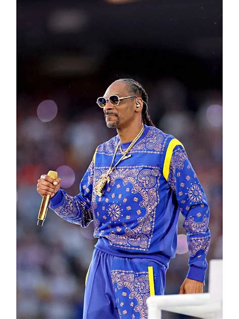 Snoop Dogg Super Bowl Tracksuit | Halftime Blue Snoop Dogg Outfit