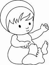 Petite Fille 2 Coloriages Naissance Baby Coloring Pages  sketch template