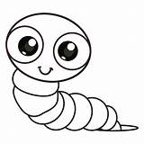 Premium Vector  Coloring pages Or Books For Kids Cute worm Cartoon sketch template