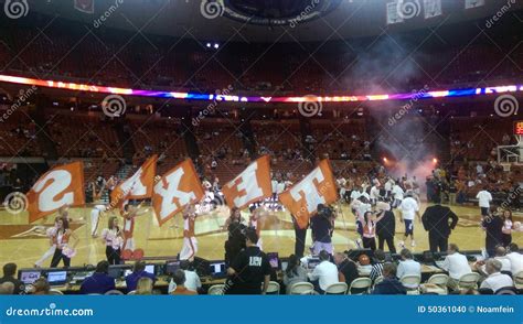 UT Longhorns College Basketball Game Editorial Image - Image of ...