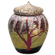 Glass Pet Urn- Cherry Blossom