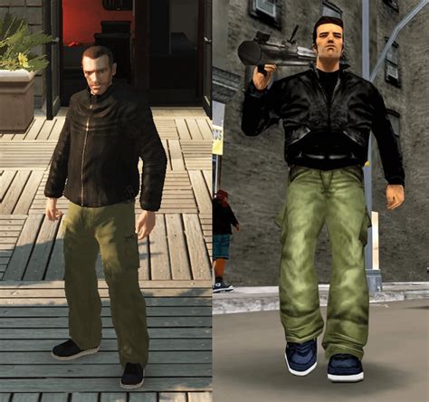 I think Claude's outfit in GTA 4 should activate gang members to shoot Niko on sight since that ...