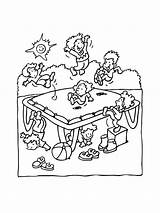 Trampoline coloring pages sketch template