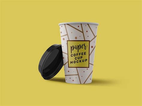 Premium PSD | Paper coffee cup mockup