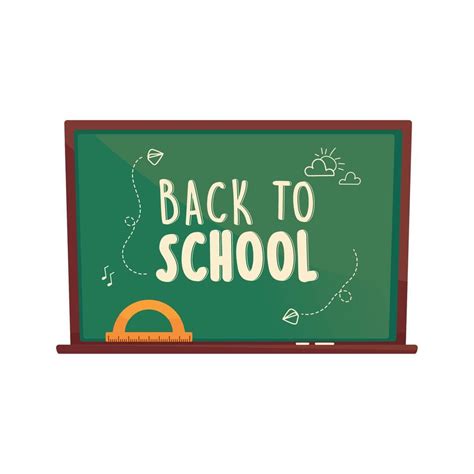 back to school chalkboard 10796153 Vector Art at Vecteezy