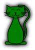 Green Cat Clip Art at Clker.com - vector clip art online, royalty free & public domain