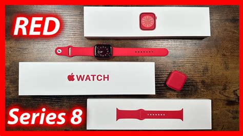 Unboxing Apple Watch Series 8 Product Red 45mm With Red Sport Band ...