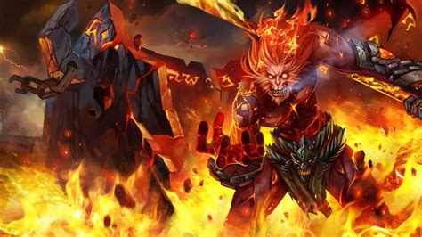 Wukong, LoL, Volcanic, Splash Art, 4K, #633 Wallpaper PC Desktop