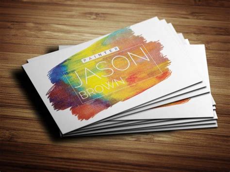 26+ Painter Business Card Designs & Templates - PSD, AI, InDesign