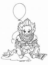 Pennywise coloring Pages sketch template