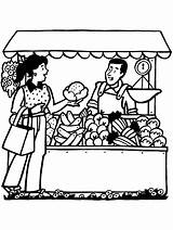 Neighborhood Market Pages Coloring sketch template