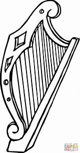 Harp coloring Page  Free Printable Coloring Pages sketch template