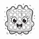 Waffles Coloring Pages sketch template