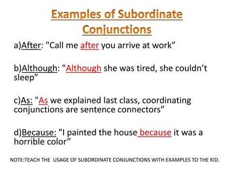 Is And A Subordinate Conjunction