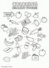 Coloring Pages healthy And Unhealthy food  COLORING PAGES PRINTABLECOM sketch template