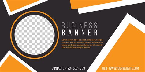 business banner template simple geometric style 1820662 Vector Art at Vecteezy