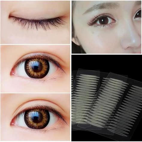 200 Pairs Olive shaped Eyelid Paste shaped Double Eyelid Sticker Tape Eye Tape Makeup Beauty ...