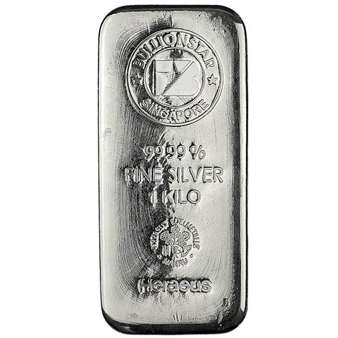 Buy 1 Kilogram BullionStar No-Spread Silver Bullion Bar