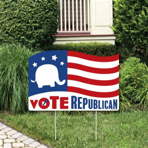 Big Dot of Happiness Republican Election Political Decor Vote Republican Party Yardy Sign, 1 ...