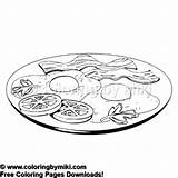 Bacon Eggs Coloring Pages sketch template