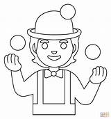 Coloring Juggler Pages Preschool Kids Circo Dibujo Dibujos Freecoloring  sketch template