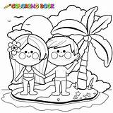 Isola Disegno Da Colorare sketch template
