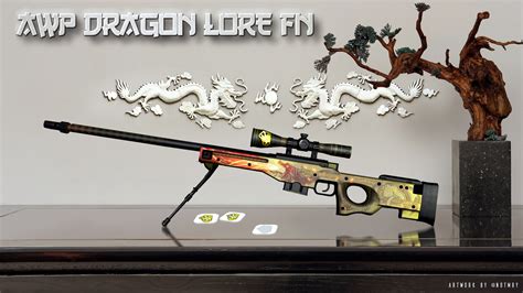 ArtStation - AWP Dragon Lore with Crown Foil Sticker ARTWORK