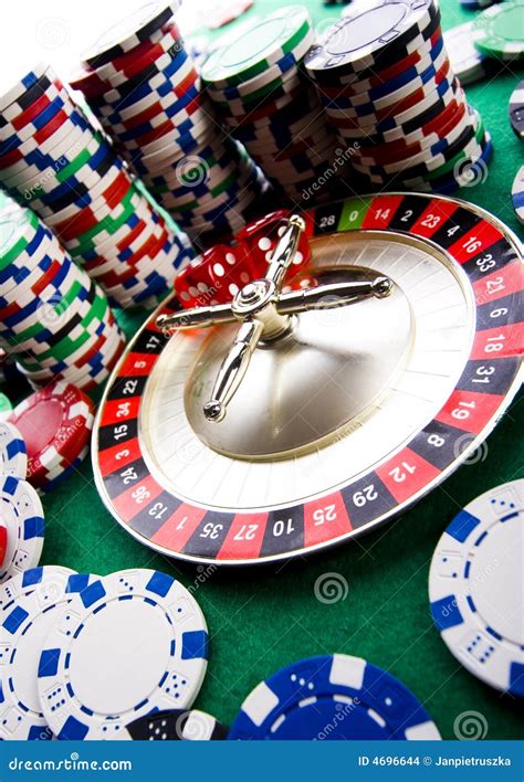 Casino - Roulette & Chips Stock Photo - Image of indoors, table: 4696644